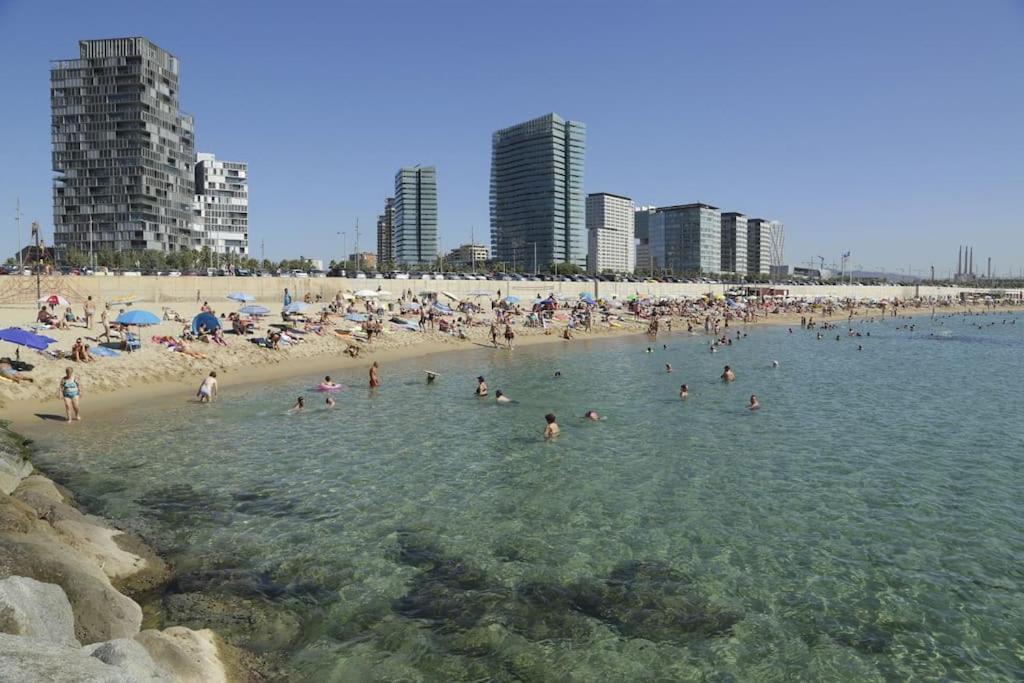 Top Family Forum Barcelona Con Piscina, Parking Y Playa A 5Min Sant Adria de Besos Dış mekan fotoğraf